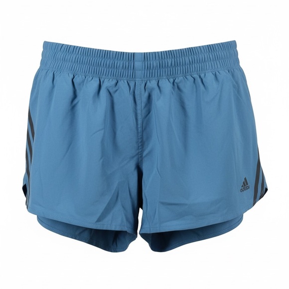 NWT Adidas Women’s Running 3” Shorts Athletic Blue - Size Medium - Picture 2 of 8